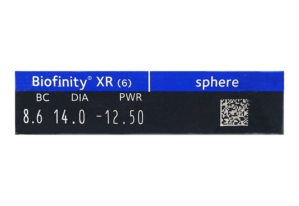 バイオフィニティ XR（8箱セット） レンズデータ
